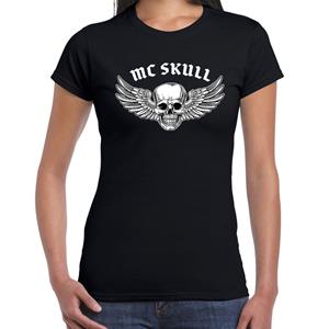 Bellatio Mc Skull motor t-shirt Zwart