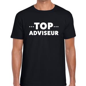 Bellatio Top adviseur beurs/evenementen t-shirt Zwart