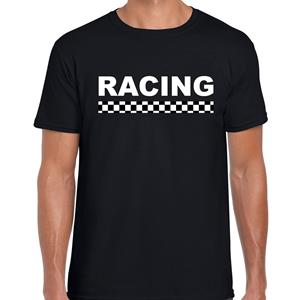 Bellatio Racing coureur supporter / finish vlag t-shirt Zwart