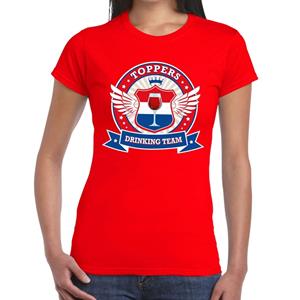 Bellatio Rood Toppers drinking team t-shirt Rood