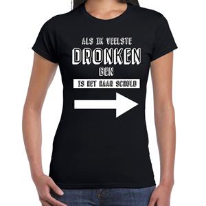 Bellatio Vriendinnen t-shirt Zwart