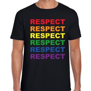 Bellatio Regenboog Respect gay pride / parade Zwart