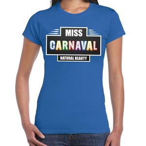 Bellatio Miss Carnaval verkleed t-shirt Blauw