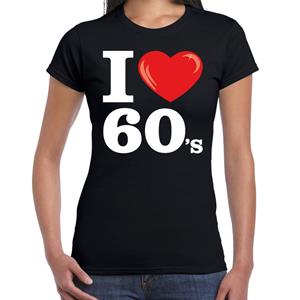 Bellatio I love 60s t-shirt Zwart