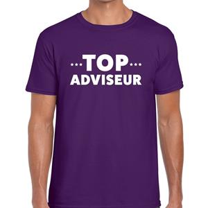 Bellatio Top adviseur beurs/evenementen t-shirt Paars