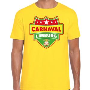 Bellatio Carnaval verkleed t-shirt Limburg - Geel