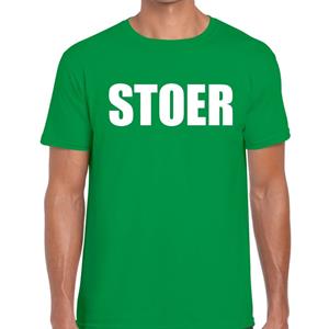 Bellatio Stoer tekst t-shirt Groen