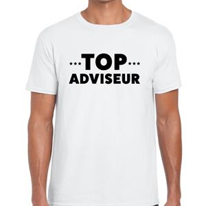 Bellatio Top adviseur beurs/evenementen t-shirt Wit