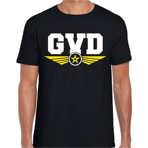 Bellatio GVD fout tekst t-shirt Zwart