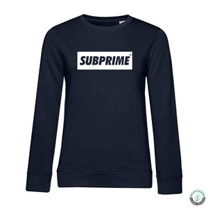 Subprime Sweat Block Navy Dames Blauw