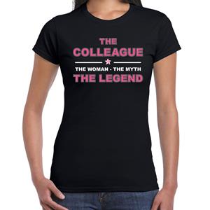 Bellatio The colleague the woman the myth the legend t-shirt voor dames - Zwart