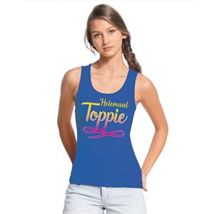 Bellatio Blauw Helemaal Toppie singlet/ mouwloos shirt dames