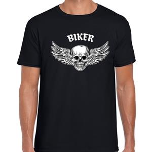 Bellatio Biker motor t-shirt Zwart