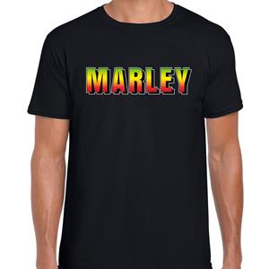 Bellatio Marley reggae muziek kado t-shirt Zwart