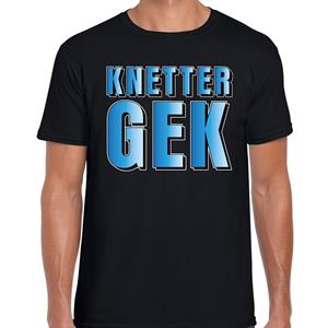 Bellatio Knetter gek t-shirt Zwart