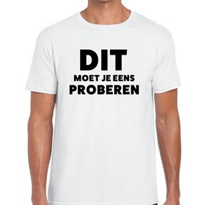 Bellatio Dit moet je eens proberen beurs/evenementen t-shirt Wit