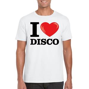 Bellatio I love disco t-shirt Wit