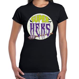Bellatio Halloween - Halloween Super heks verkleed t-shirt Zwart