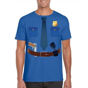 Bellatio Politie uniform kostuum Blauw