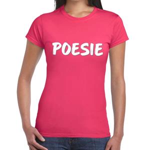 Bellatio Poesie fun tekst t-shirt Roze