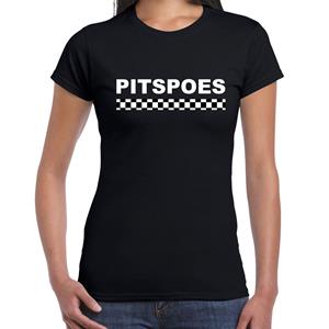 Bellatio Pitspoes coureur supporter / finish vlag t-shirt Zwart