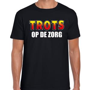 Bellatio Trots op de zorg t-shirt Zwart