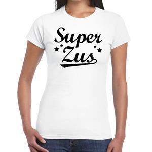 Bellatio Super zus t-shirt wit voor dames - Wit