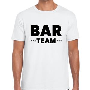 Bellatio Bar team tekst t-shirt Wit