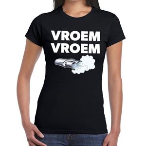 Bellatio Vroem vroem t-shirt - Zwart