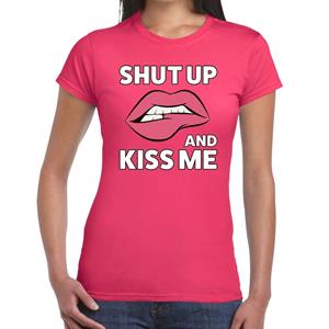 Bellatio Shut up and Kiss me t-shirt Roze