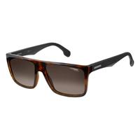 Carrera rechthoek unisex havana mat zwart bruin gradiënt 5039/s