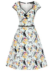 Rockabilly Clothing Isabella Kitty Sky Kleid