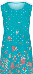 Your Look... for less! Dames Lange top turquoise gedessineerd Größe