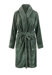 Relax Company fleece badjas olijfgroen