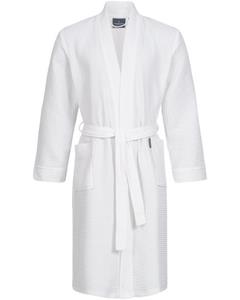 Morgenstern badjas Luca wafelstof Kimono 120cm Wit S