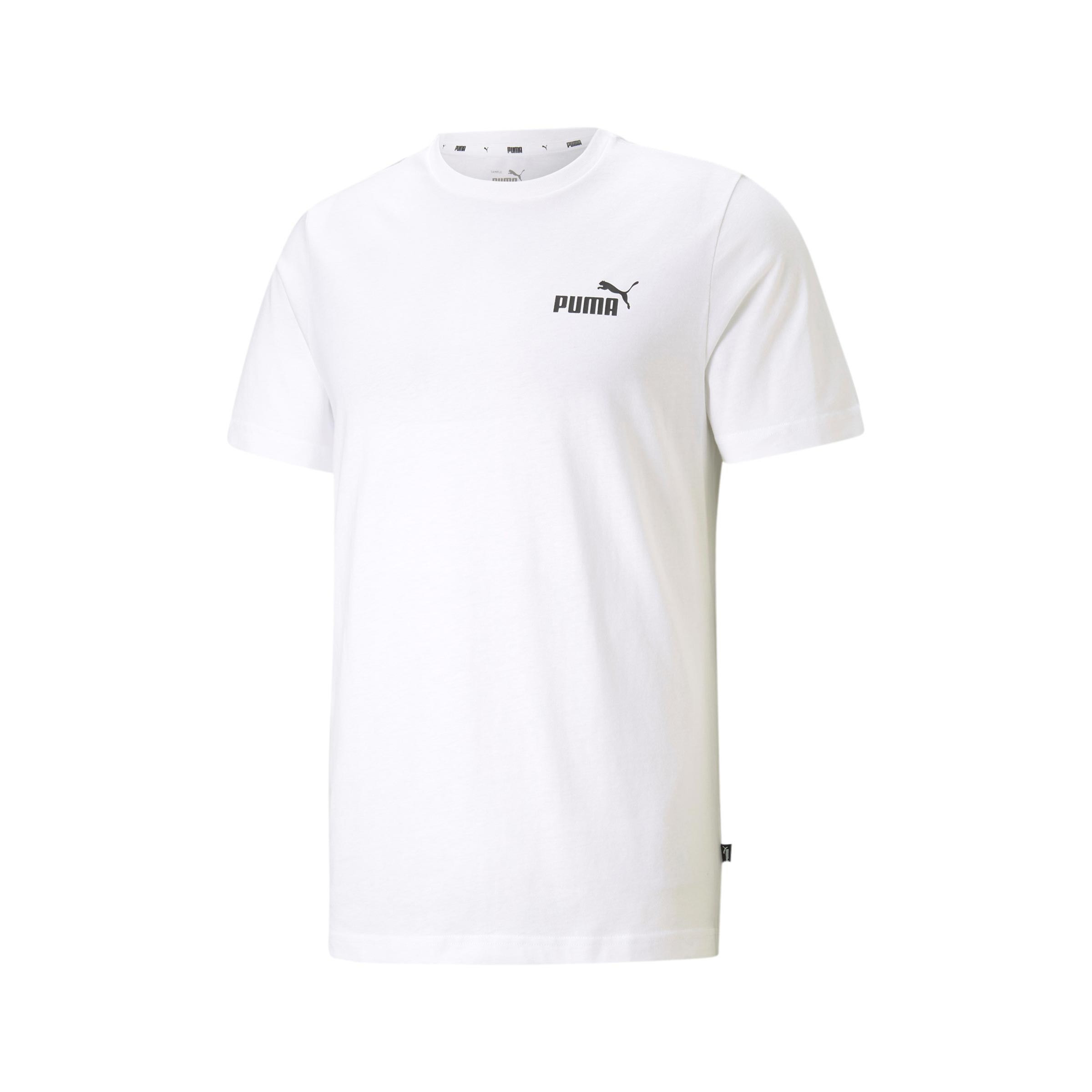 Herren Kurzarm-T-Shirt Puma Essentials Small Logo Weiß (Größe: M)