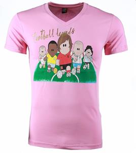Local Fanatic T-shirt Korte Mouw  Football Legends Print