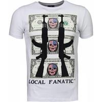 Local Fanatic T-shirt Korte Mouw  AK Dollar Rhinestone