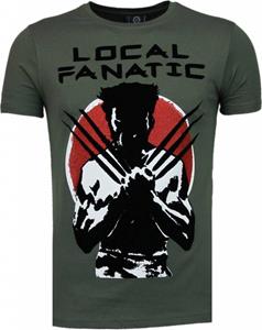 Local Fanatic T-shirt Korte Mouw  Wolverine Flockprint