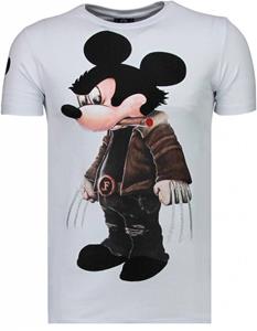 Local Fanatic T-shirt Korte Mouw  Bad Mouse Rhinestone