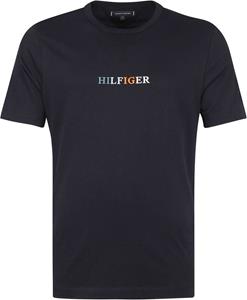 Tommy Hilfiger T-shirt Logo Navy Blauw