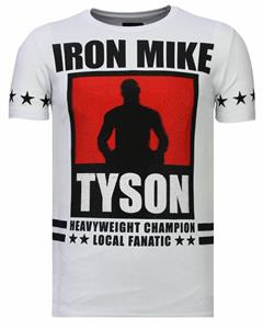 Local Fanatic T-shirt Korte Mouw  Iron Mike Tyson Rhinestone