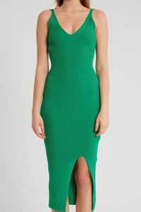 Robin-Collection Elastische ribstof jurk t93513
