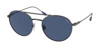 Polo Ralph Lauren POLO BY RALPH LAUREN PH3136 | Herren-Sonnenbrille | Panto | Fassung: Kunststoff Gun | Glasfarbe: Blau