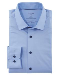OLYMP Luxor 24/Seven Overhemd, modern fit, New Kent, Marineblauw