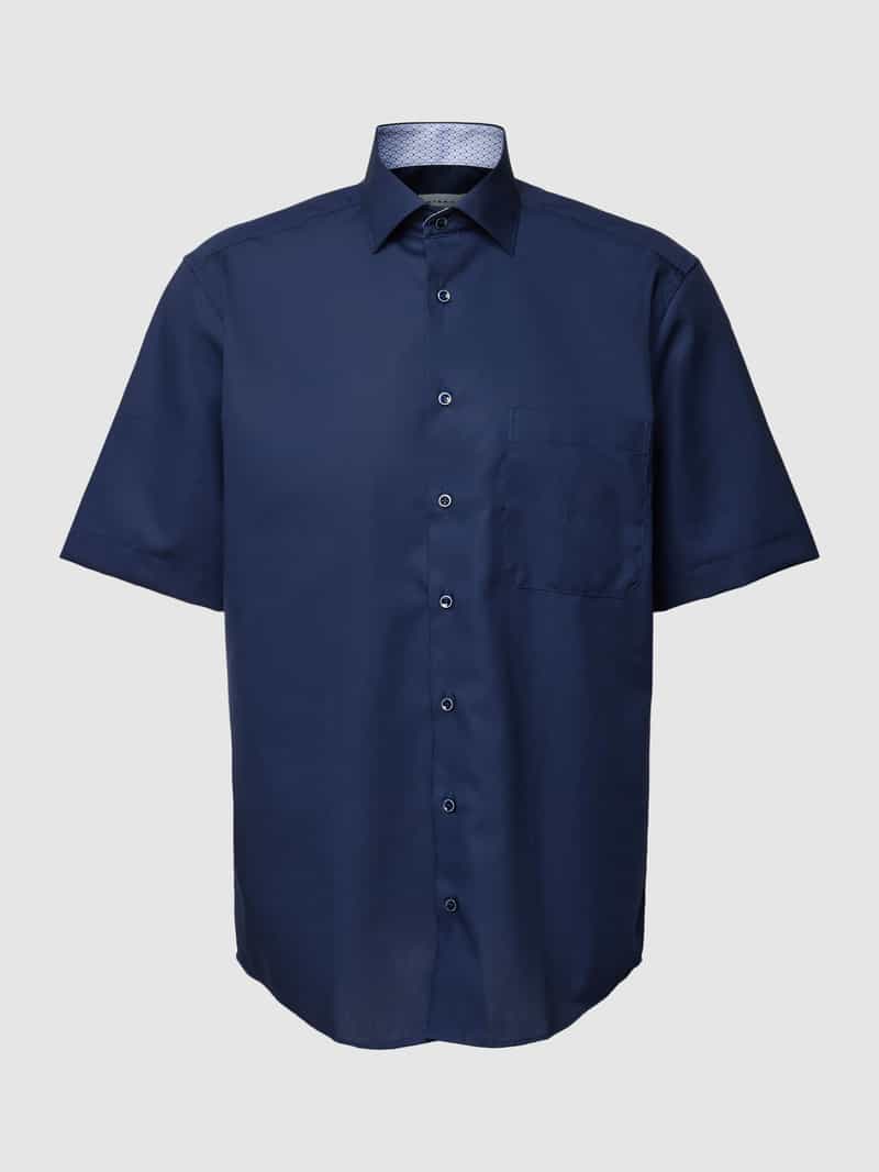 Eterna Regular fit vrijetijdsoverhemd van puur katoen