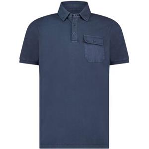 T-shirt State Of Art Polo Pique Donkerblauw