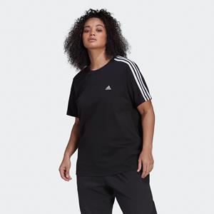 Adidas Essentials Slim 3-Stripes T-shirt (Grote Maat)