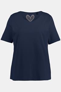 Ulla Popken Rundhalsshirt »Shirt Pinguine Classic V-Ausschnitt Langarm«