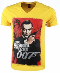 Local Fanatic T-shirt Korte Mouw  James Bond From Russia Print